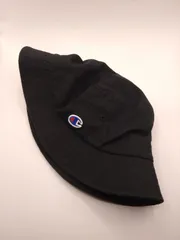 Champion バケットハット ブラック 58cm ロゴ刺繍 コットン100%