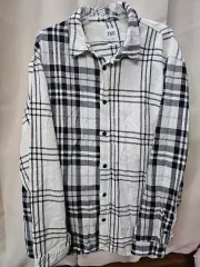 ZARA ブラック/白 CHECK シャツ