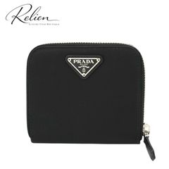 ✨Sランク・箱付き✨　PRADA ミニ財布　三角プレート　ナイロン　ブラック　黒 ✨Sランク・箱付き✨ PRADA ミニ財布 三角プレート ナイロン ブラック