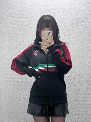 アディダス ACミラン ヴィンテージ レトロ バイカラー ジャージ ジップアップ 95 C10839