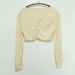 レディース クロップド カーディガン F_i4079