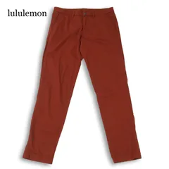 lululemon ルルレモン 通年★ ストレッチ スリム チノ トラウザー パンツ 大きいサイズ Sz.34 メンズ フィットネスのサムネイル