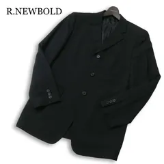 R.NEWBOLD ポールスミス 春夏★ 背抜き テーラード ジャケット 日本製 Sz.L メンズ 黒 日本製