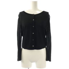 FOXEY(フォクシー) カーディガン サイズ38 M レディース - 36823 黒 長袖 フォクシー FOXEY Cardigan Upper Standard カーディガン シアー 長袖
