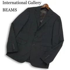 International Gallery BEAMS ビームス 春夏★ 背抜き テーラード ジャケット 日本製 Sz.48 メンズ 灰 グレー