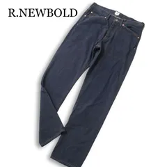 【新品 未使用】 R.NEWBOLD ポールスミス 通年★ シンチバック 5ポケット デニム パンツ ジーンズ Sz.L メンズのサムネイル