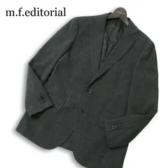 m.f.editorial タカキュー 春夏★ 背抜き ウォッシャブル テーラード ジャケット 大きいサイズ Sz.XL メンズ 灰 グレー