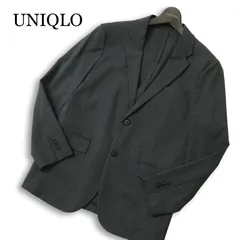 UNIQLO ユニクロ 春夏★ 【感動ジャケット】 SLIM FIT  ウールライク テーラード ジャケット Sz.S メンズ 灰 グレー