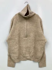 LOWRYS FARM ローリーズファーム ニット/セーター 1 ベージュ 無地 長袖 ミドル丈 タートルネック/ハイネック
