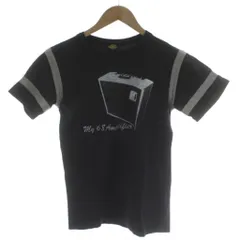オゾンコミュニティ OZONE COMMUNITY Tシャツ カットソー S 黒 ブラック 半袖 グラフィックプリント ライン入り /GGのサムネイル