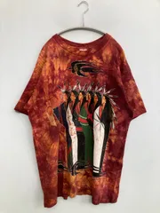 TENNESSEE RIVER テネシーリバー Tシャツ/カットソー XL レッド 前面プリント その他総柄 ミドル丈 半袖 クルーネック(丸首)
