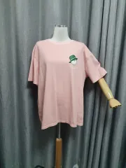 ピンク耳つき半袖Tシャツ