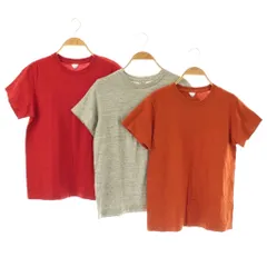 フィルメランジェ FilMelange JAMES Tシャツ カットソー 半袖 3枚セット 2 レッド グレー オレンジ /DF ■OSのサムネイル