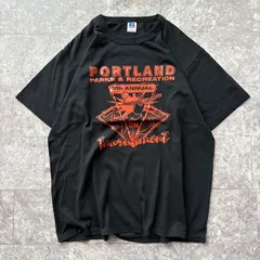90s 【USA製】ラッセル  RUSSELL ATHLETIC Tシャツ L ブラック 黒 バスケットボール トーナメント プリントT ラッセル 古着 袖シングル