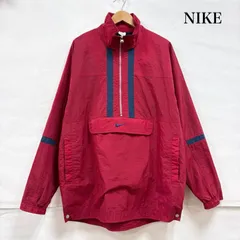 ナイキ 90's OLD オールド ヴィンテージ アノラック ナイロン ジャケット ハーフジップ ロゴ 刺繍 銀タグ メンズ L ISItems【USED】【古着】【中古】50157378