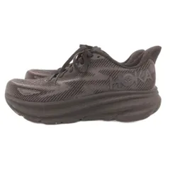 ホカオネオネ HOKA ONE ONE 1127895 クリフトン 9 スニーカー シューズ ロゴ 26.5cm 黒 ブラック /JS ■GY40
