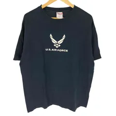 ユーズドフルギ USED古着 90-00S USA製 murina ボディ U.S.AIR FORCE 両面プリント S/S TEE アニマル メンズ import：XL 