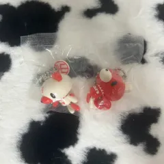 未開封) いたずらぐまのグル～ミ～(グルーミー) 吊るしクマ 吊るしグマ セット キーホルダー 古典 キーホルダー