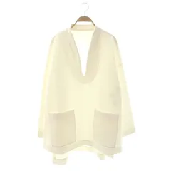 アドーア ADORE 24AW スキューバジャージーカットソー 長袖 38 ホワイト /HK ■OS