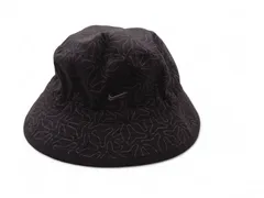 NIKE ナイキ バケットハット リバーシブル ブラック 総柄 約56cm