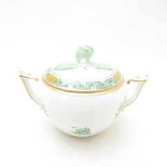 ヘレンド　ハーブ　お皿とクリーマーとオープンシュガーのセット　美品 ヘレンド ハーブ お皿とクリーマーとオープンシュガーのセット 美品