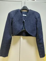 デニム クロップド ボレロ ジャケット