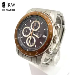 【中古】UNITED ARROWS 0510 クロノグラフ 腕時計