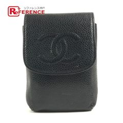 CHANEL キャビアスキン シガレットケース ブラック ココマーク - メルカリ