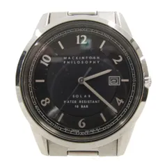 マッキントッシュフィロソフィー MACKINTOSH PHILOSOPHY 腕時計 ウォッチ ソーラー 文字盤ブラック 3針 カレンダー シルバーカラー V157-0BK0 /FFのサムネイル