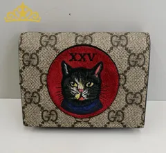 GUCCI GGスプリーム キャンバス XXV コンパクトウォレット レディース グッチ 二つ折り財布