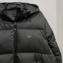 Lee カジュアルLINE スモールロゴ ダックダウン フード パファー ダウン