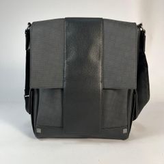 極美品 ダンヒル メッセンジャーバッグ ショルダー ビジネス レザー 濃