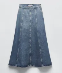 ZARA ロング デニム スカート