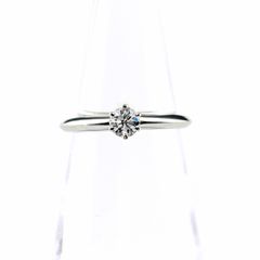 ☆Tiffany&Co.☆ ソリテール ダイヤリング 0.20ct Pt950 - メルカリ