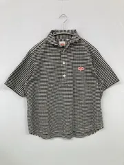 DANTON ダントン シャツ/ブラウス 38 その他 コットン チェック柄 ワンポイント ブランドロゴ ショート丈 半袖 レギュラーカラー