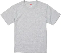 ユナイテッドアスレ UnitedAthle 6.2オンス プレミアム Tシャツ 半袖シャツ 丸首 トップス メンズ レディース 男性 女性 トップス 着替え おでかけ 学生 社会人 デイリーウェア  594201CX 5 アッシュ