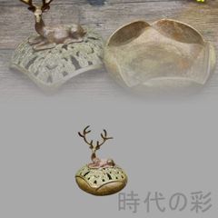 香炉 一鹿平安香炉 茶道具 香道具 銅製品 工芸品 置物 - メルカリ