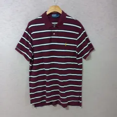 B4-16/POLO RALPH LAUREN(ポロラルフローレン) ストライプ 半袖 カラーTシャツ メンズ