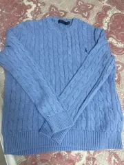 アウトレット正規品 POLO RALPH LAUREN ポロラルフローレン ケーブル ニット ブルー XL