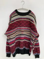 CROSS LYNX ニット/セーター L その他 ウール・ニット その他総柄 ミドル丈 長袖 クルーネック(丸首)