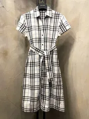 バーバリー ロンドン チェック ベルト付き ワンピース 66