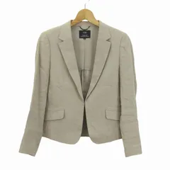 ニジュウサンク テーラードジャケット アウター リネン混 日本製 レディース 40サイズ ベージュ 23区 【中古】