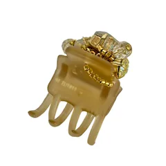 ComplexBIZ(コンプレックスビズ) アクセサリー美品  ベージュ×ゴールド×クリア ヘアクリップのサムネイル