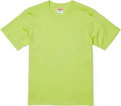 ユナイテッドアスレ UnitedAthle 6.2オンス プレミアム Tシャツ 半袖シャツ 丸首 トップス メンズ レディース 男性 女性 トップス 着替え おでかけ 学生 社会人 デイリーウェア  594201CX 36 ライムグリーン