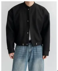 メンズ クロップド カーディガン