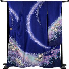 徳永憲峯作 桐屋翠山工房謹製 銀通し辻ヶ花振袖(重ね衿付き - メルカリ