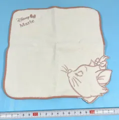 ディズニーストア マリー おしゃれキャット ミニタオル ライン刺しゅう フェイス タオルハンカチ 刺繍 ディズニー 即日発送
