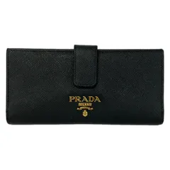 PRADA(プラダ) 長財布 - 1MV025 黒 レザー