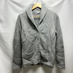 正規品/100 ラコステ グレー レディース カーディガン