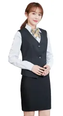 [シダーエイト] OL コスプレ 4点セット レディース 本格的 事務員 セクシー 制服 オフィスレディー 衣装 ハロウィン イベント コスチューム (L)のサムネイル